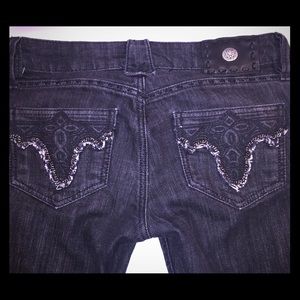 Antik Distressed Black Skinny leg Jean